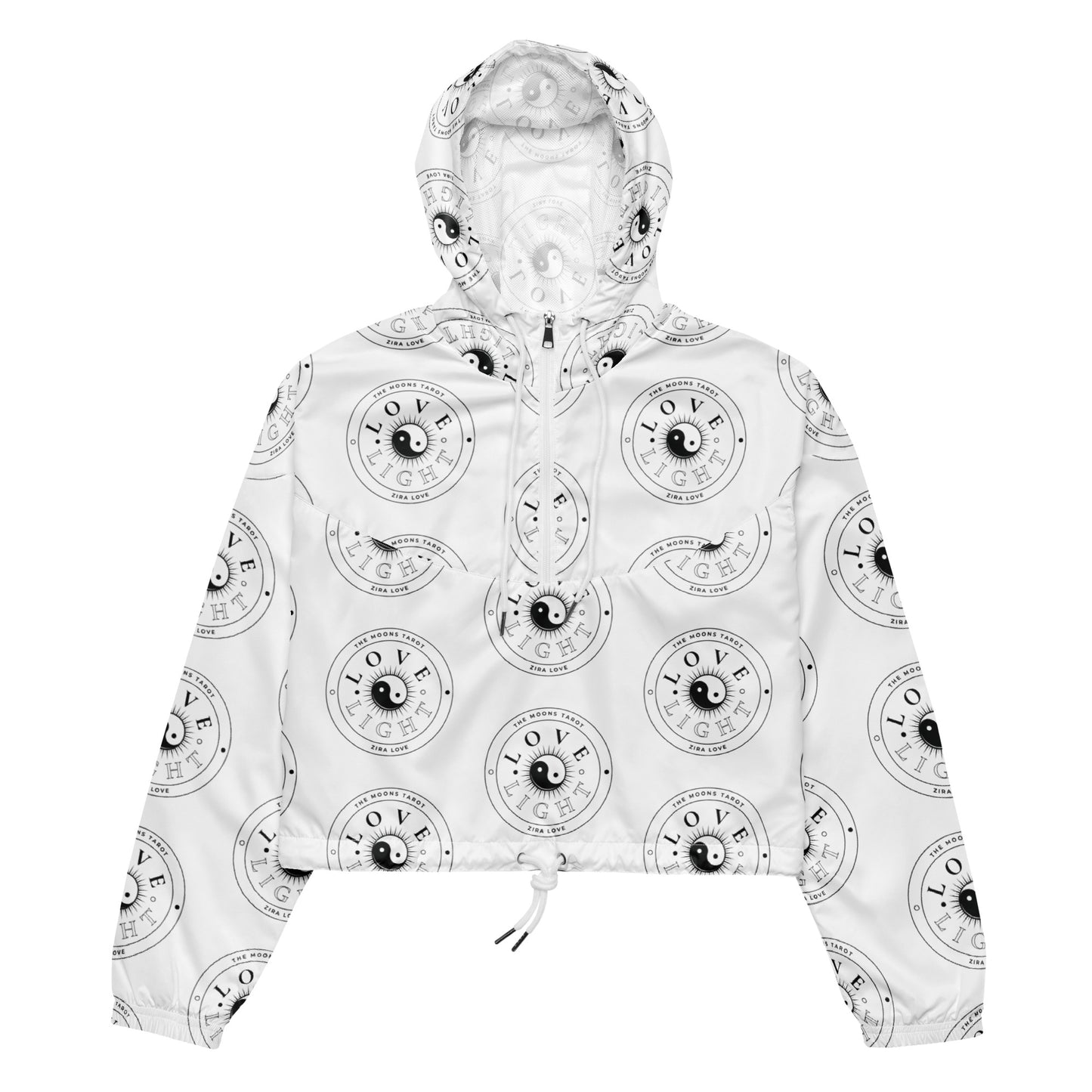 Love and Light Cropped Windbreaker Jacket
