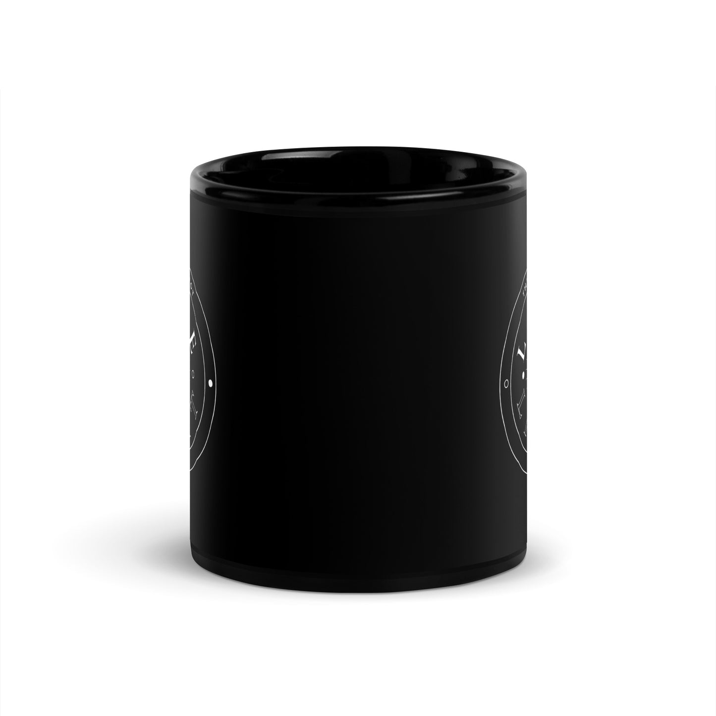 Love & Light Black Glossy Mug
