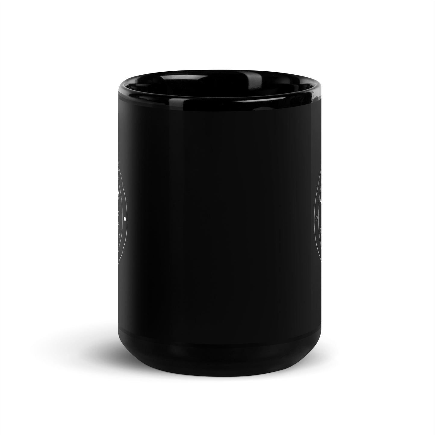 Love & Light Black Glossy Mug
