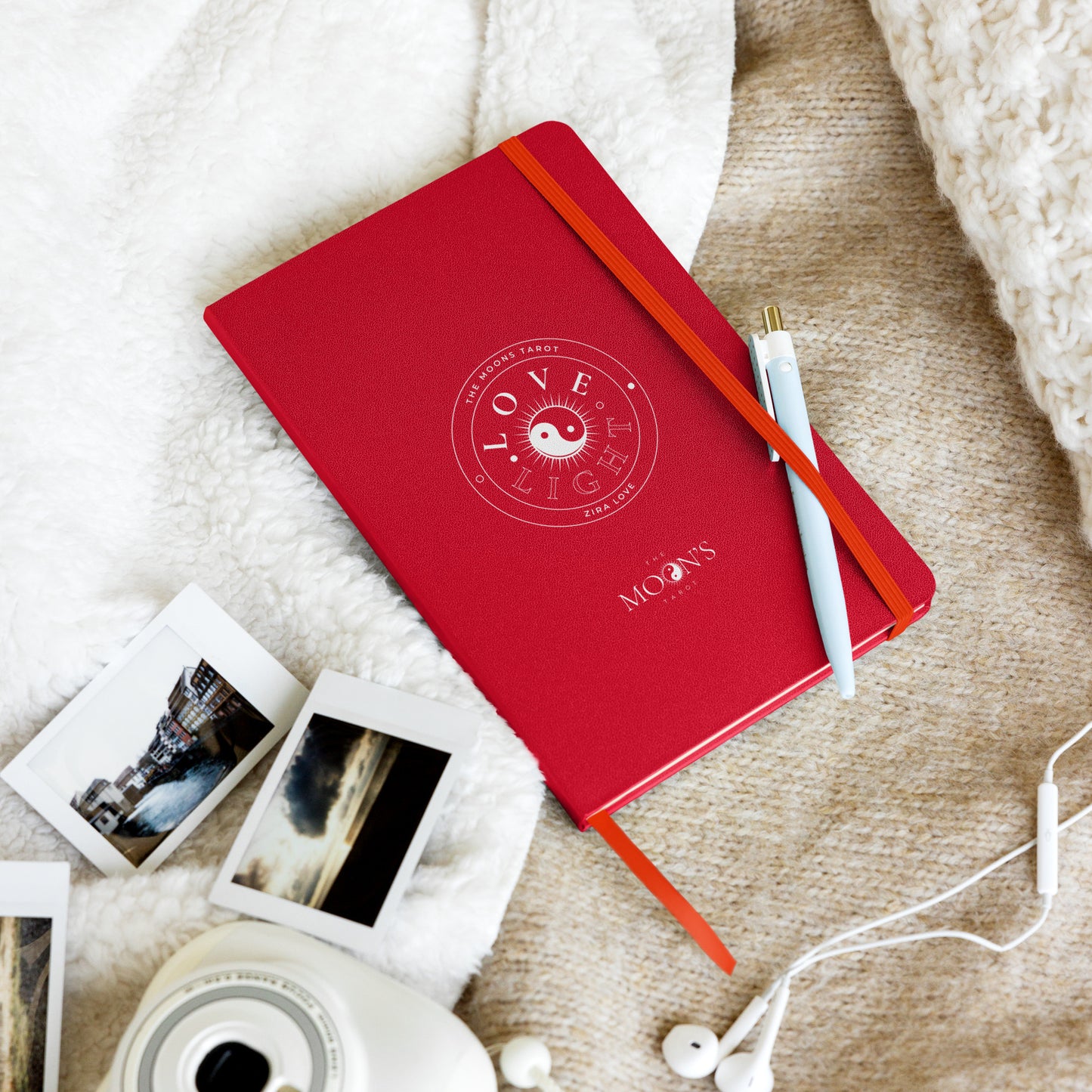 Love & Light Hardcover Notebook : White