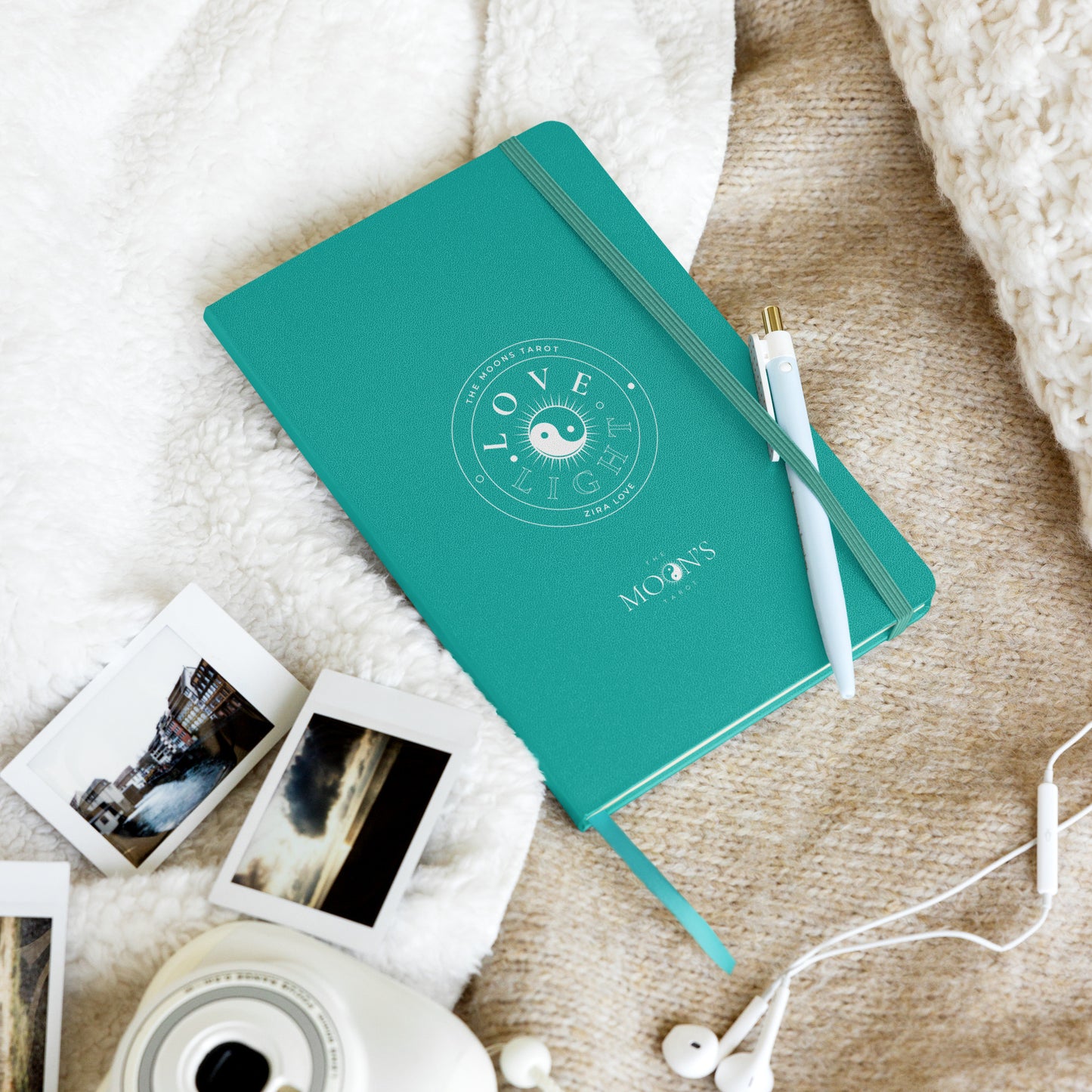 Love & Light Hardcover Notebook : White