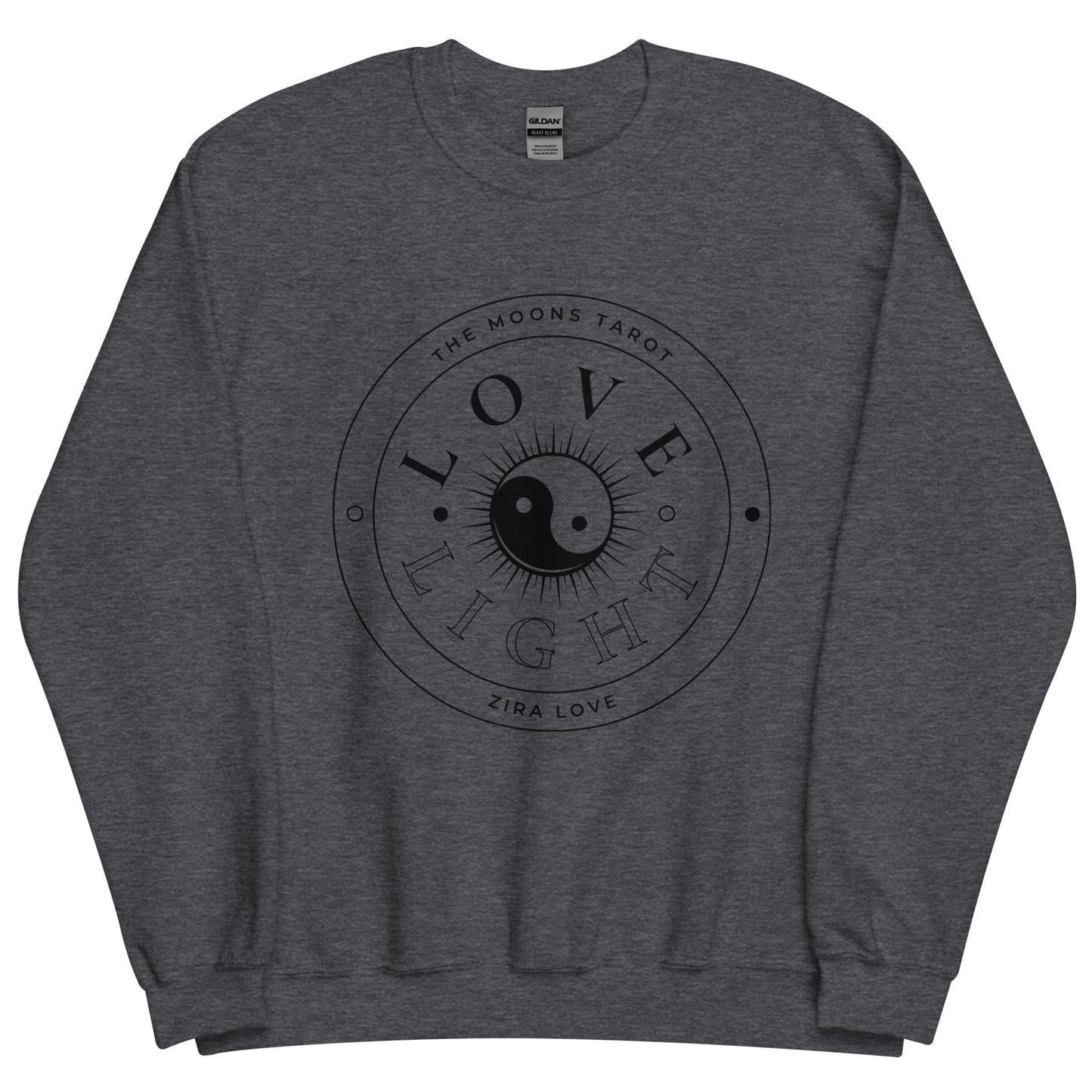 Love and Light Unisex Crewneck Sweatshirt : Black