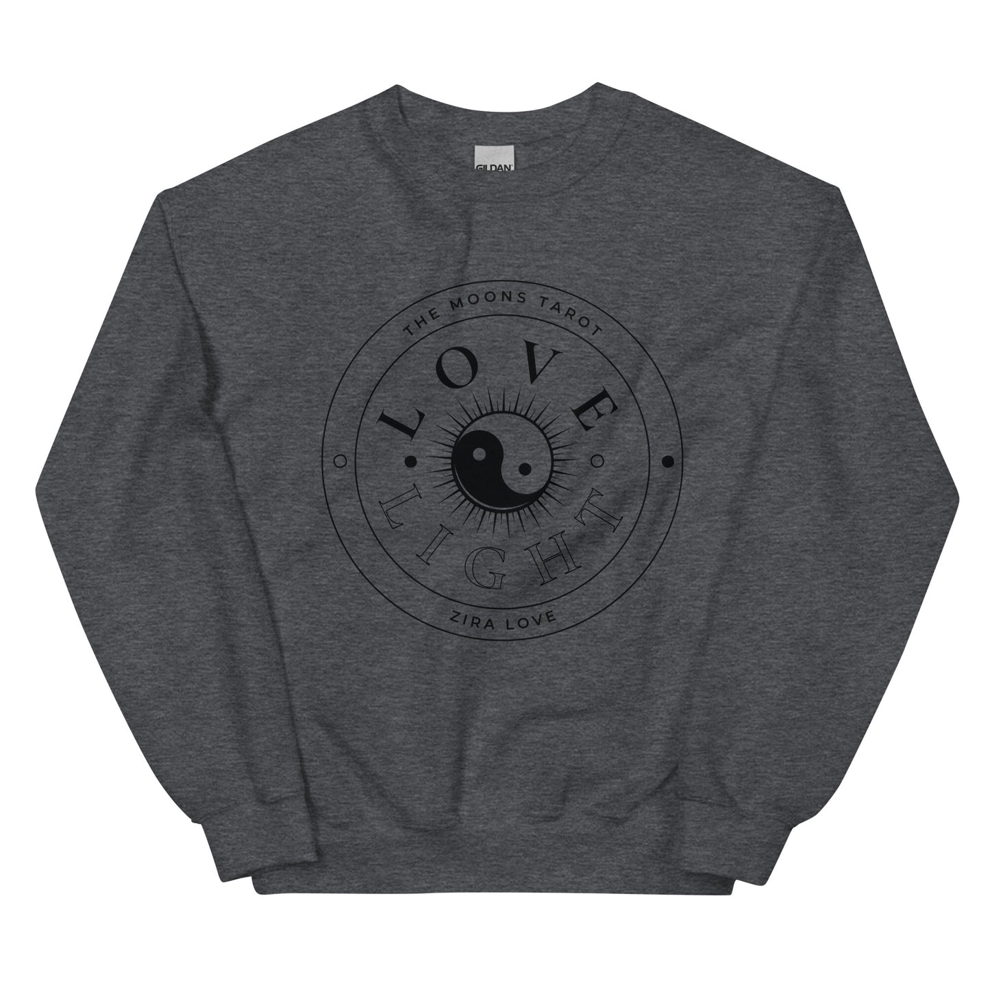 Love and Light Unisex Crewneck Sweatshirt : Black