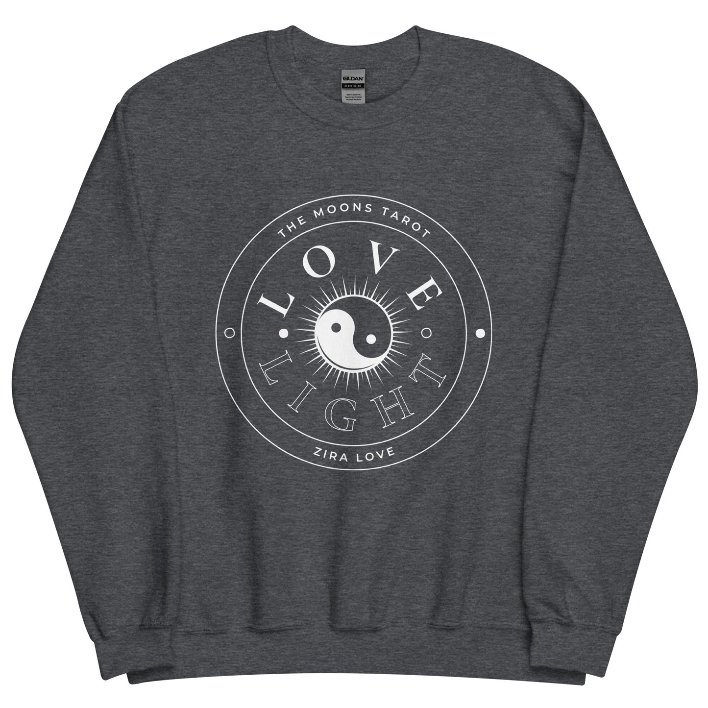 Love and Light Unisex Crewneck Sweatshirt : White