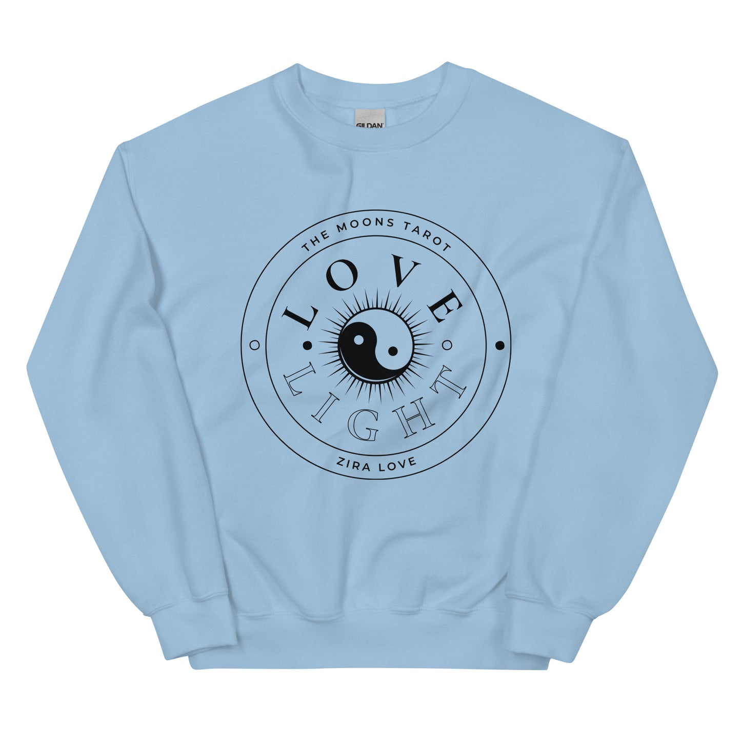 Love and Light Unisex Crewneck Sweatshirt : Black