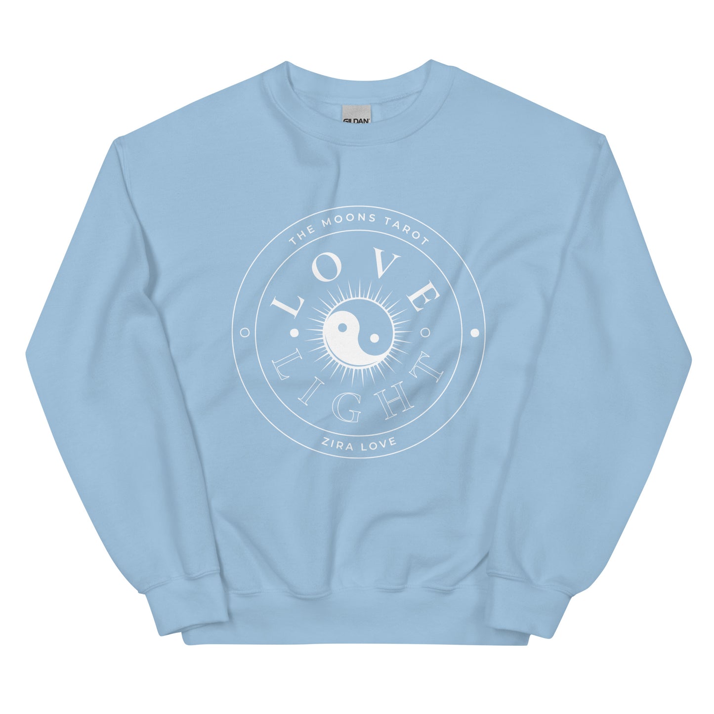 Love and Light Unisex Crewneck Sweatshirt : White