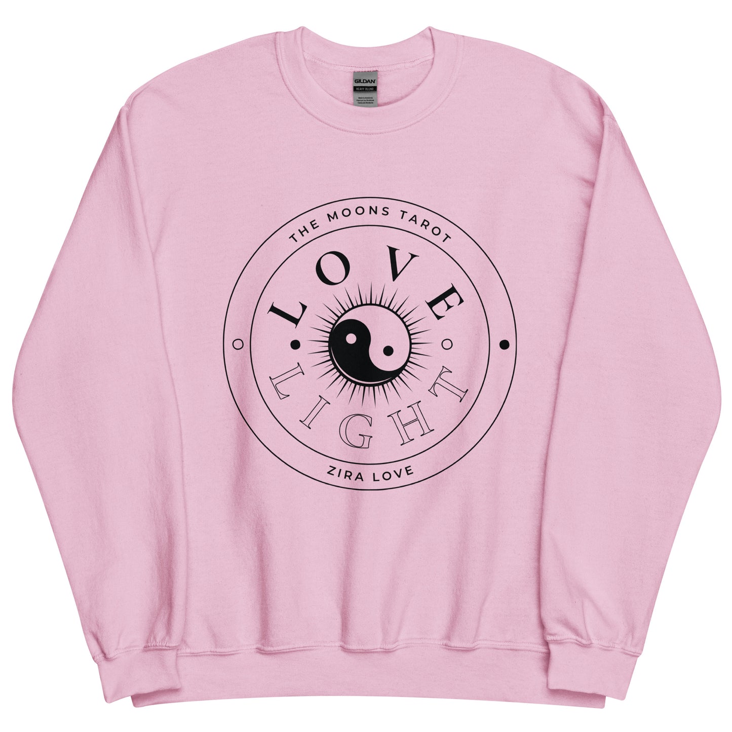 Love and Light Unisex Crewneck Sweatshirt : Black