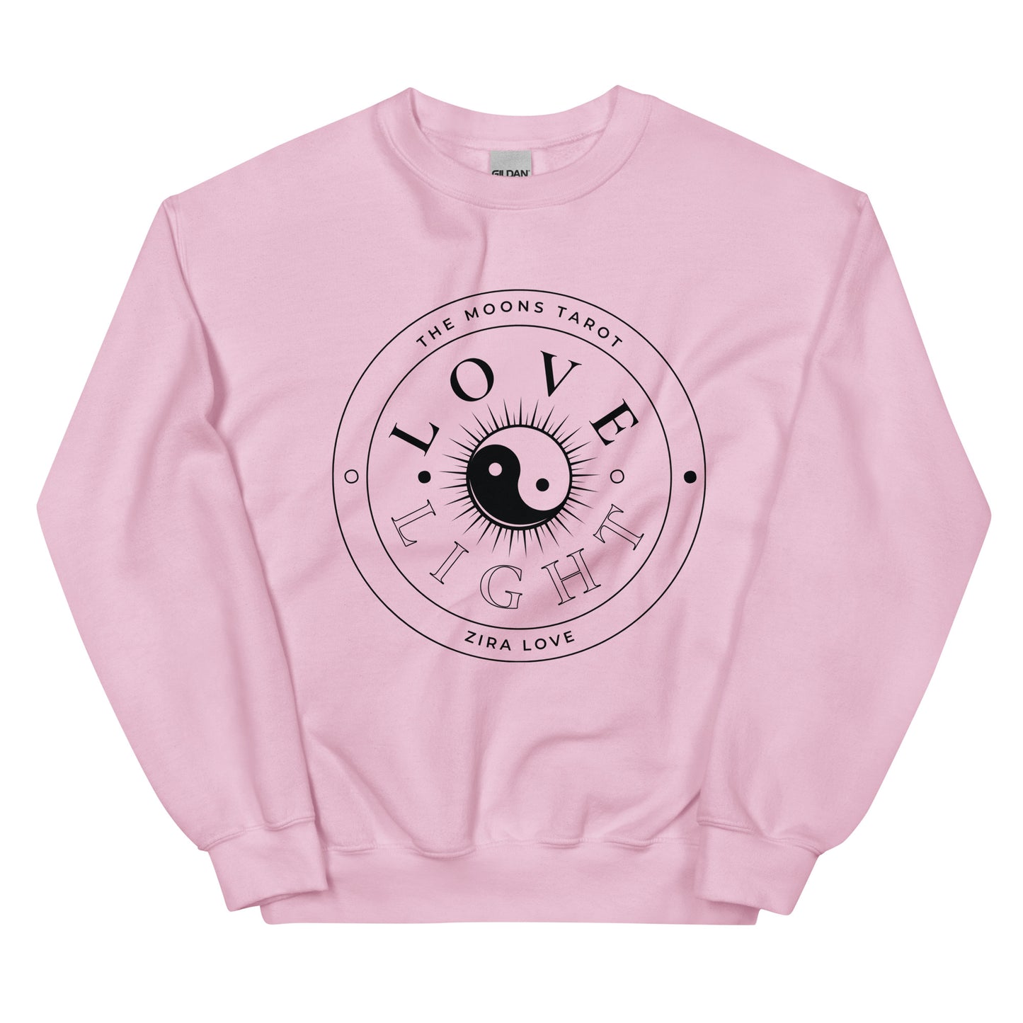 Love and Light Unisex Crewneck Sweatshirt : Black