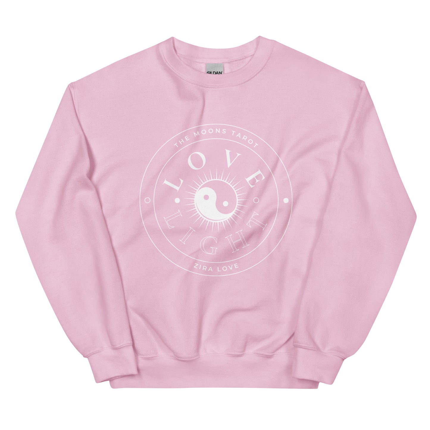 Love and Light Unisex Crewneck Sweatshirt : White