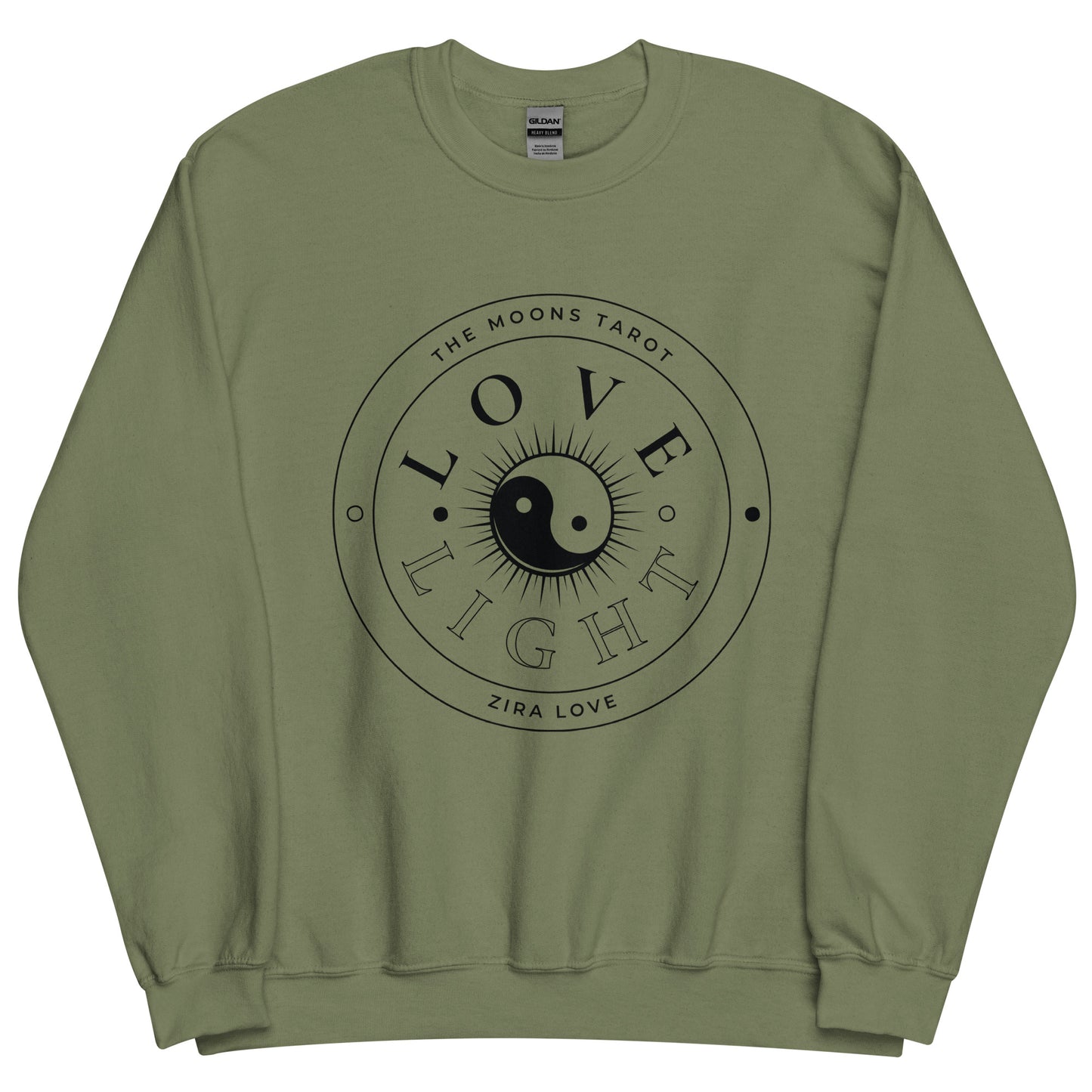 Love and Light Unisex Crewneck Sweatshirt : Black