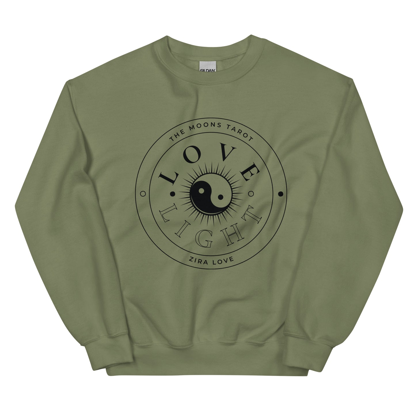 Love and Light Unisex Crewneck Sweatshirt : Black