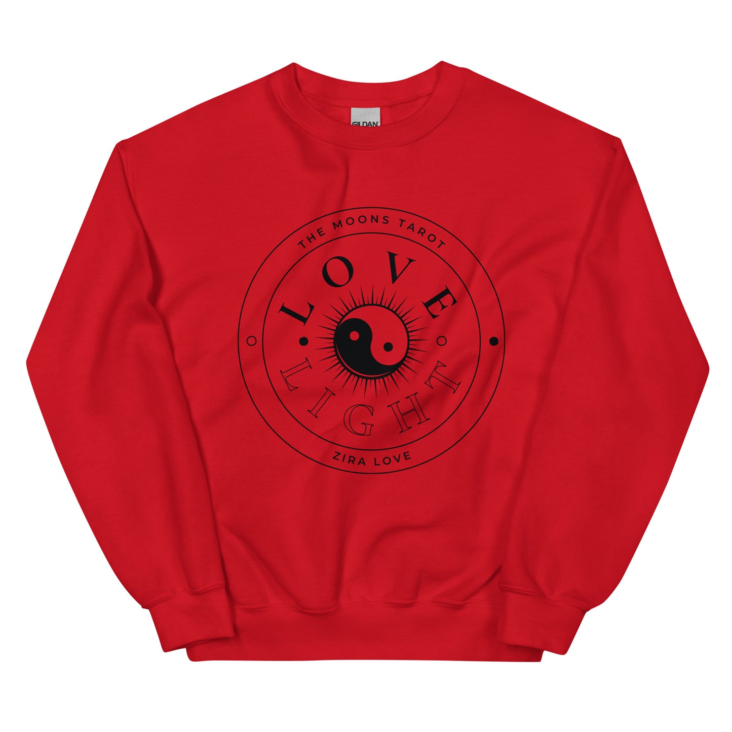 Love and Light Unisex Crewneck Sweatshirt : Black