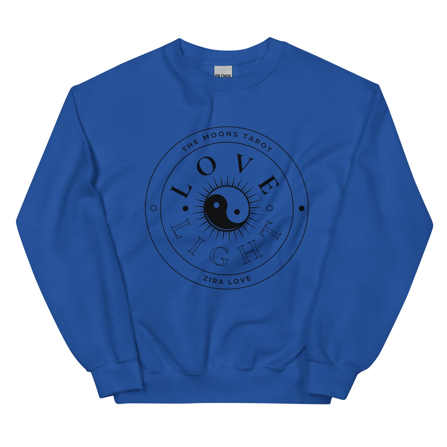 Love and Light Unisex Crewneck Sweatshirt : Black