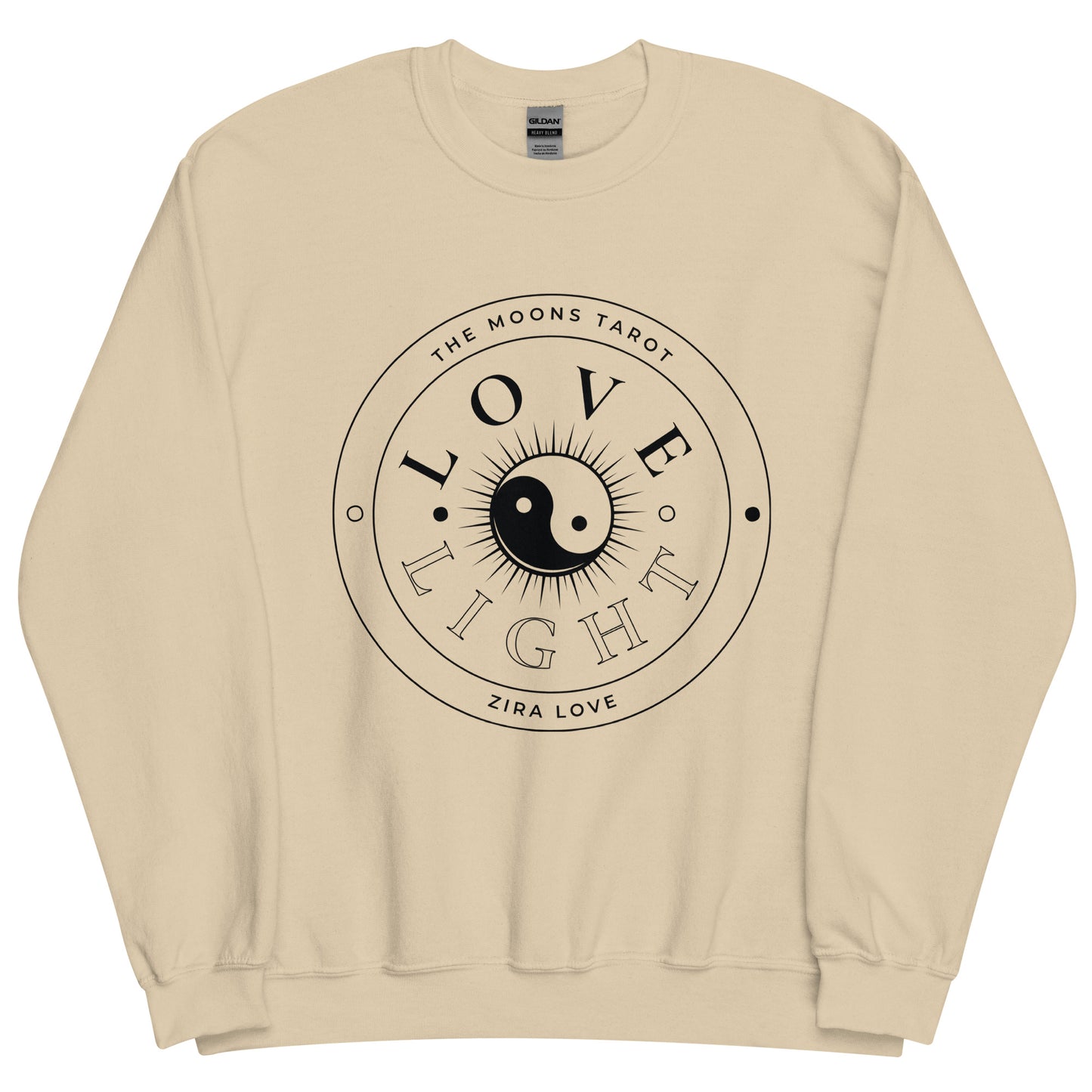 Love and Light Unisex Crewneck Sweatshirt : Black