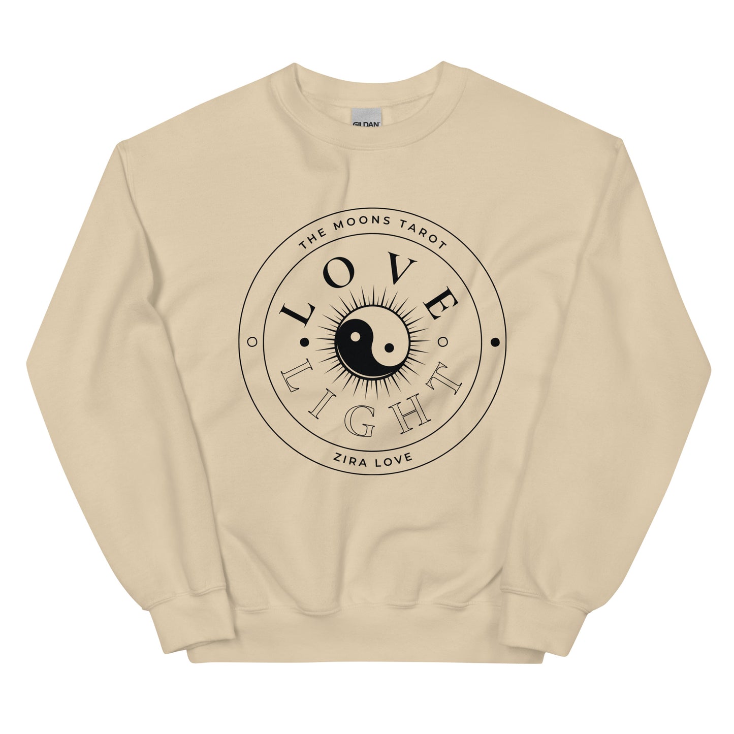 Love and Light Unisex Crewneck Sweatshirt : Black