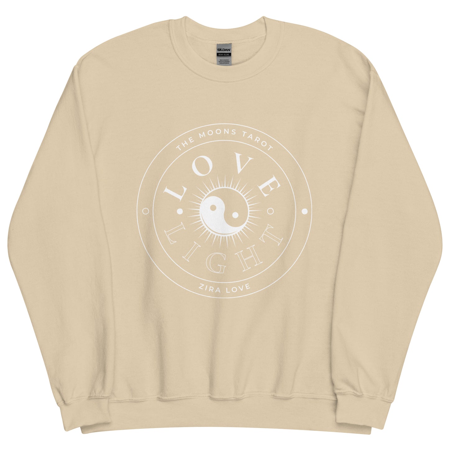 Love and Light Unisex Crewneck Sweatshirt : White