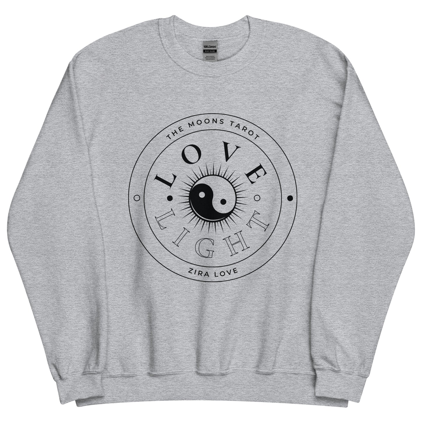 Love and Light Unisex Crewneck Sweatshirt : Black