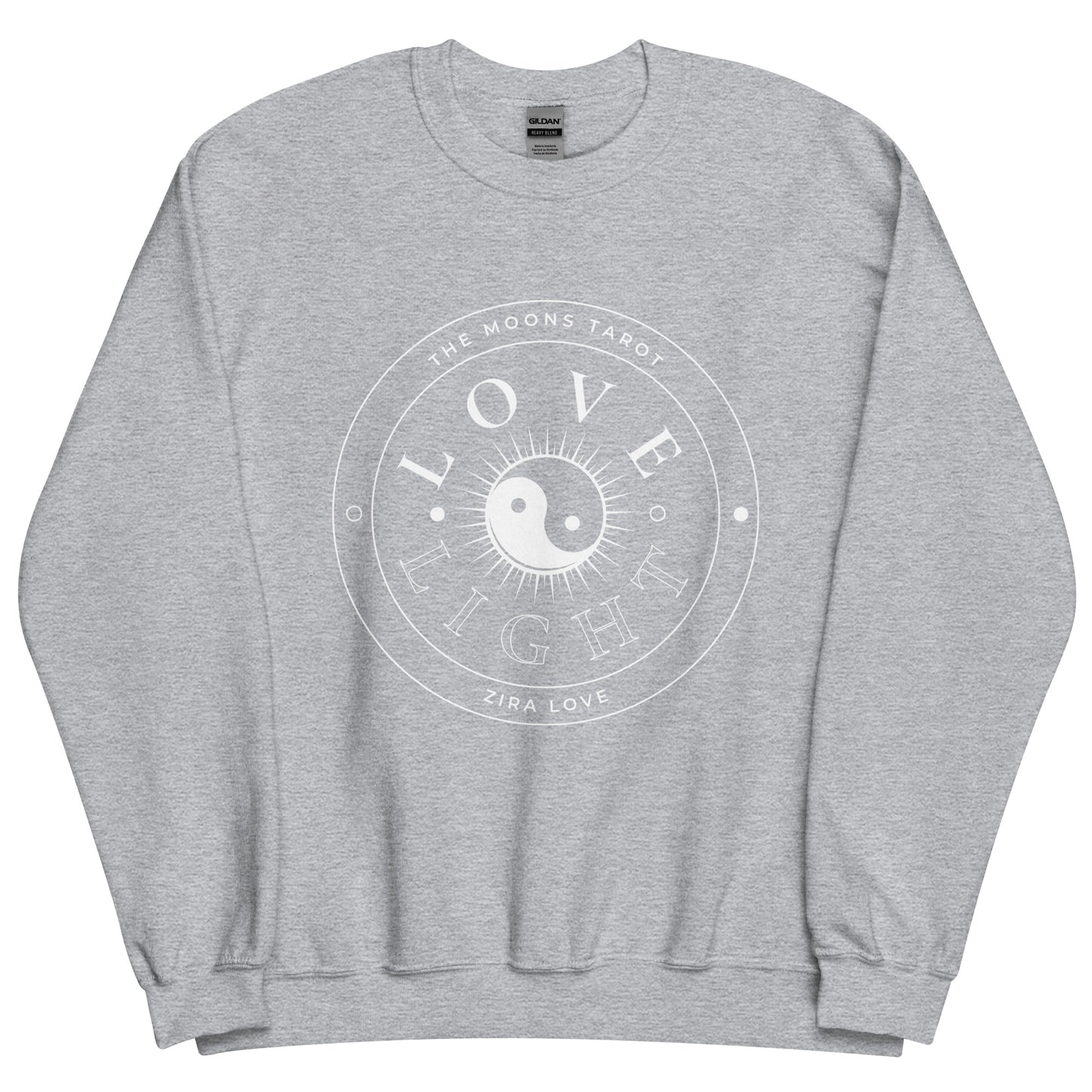 Love and Light Unisex Crewneck Sweatshirt : White