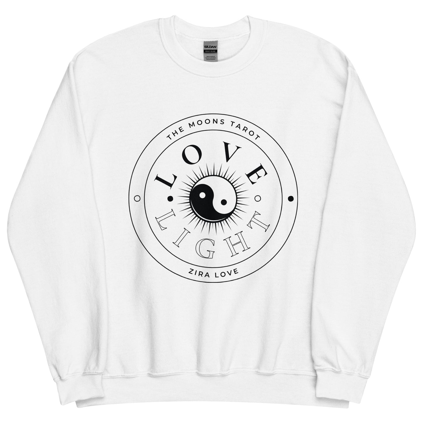Love and Light Unisex Crewneck Sweatshirt : Black